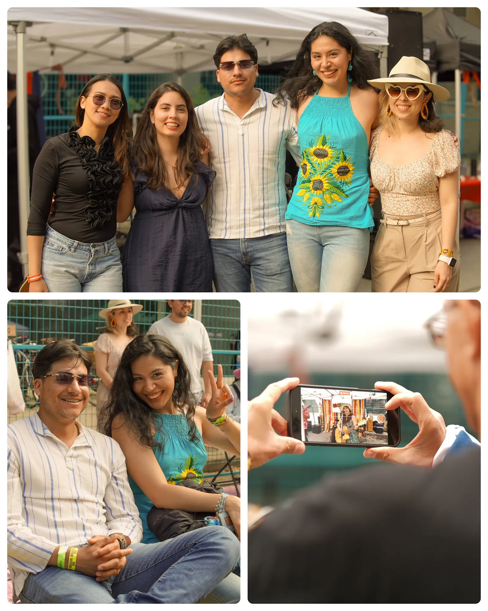Ani with friends and fans at Carnaval del Sol